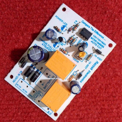 Picture of INDIAN PCB DOUBLE Relay Auto Cut Circuit 12V Double Relay 12V Auto Cut Charging Circuit Install With Adjustable VR Pot