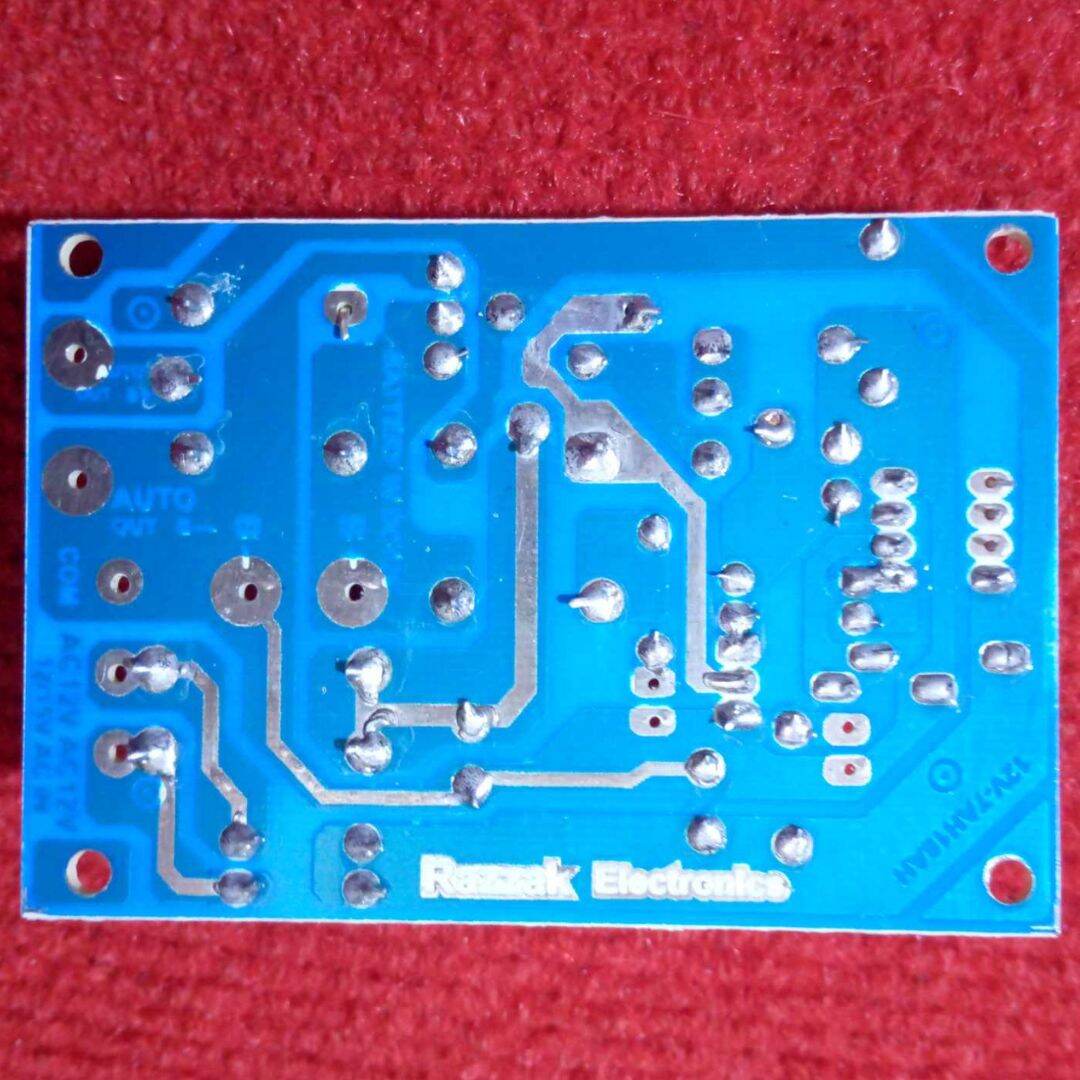 Picture of INDIAN PCB DOUBLE Relay Auto Cut Circuit 12V Double Relay 12V Auto Cut Charging Circuit Install With Adjustable VR Pot