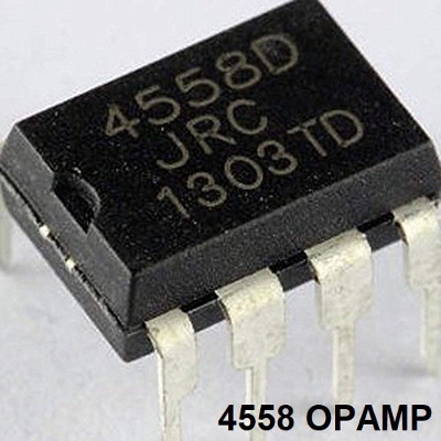 Picture of 2Pcs- Chinese DIP OPAMP Integrated Circuit 4558 4558D JRC4558 JRC4558D Operational Amplifier Chip IC Dual Audio High Gain 8Pin DIP Electrical Circuitry & Parts