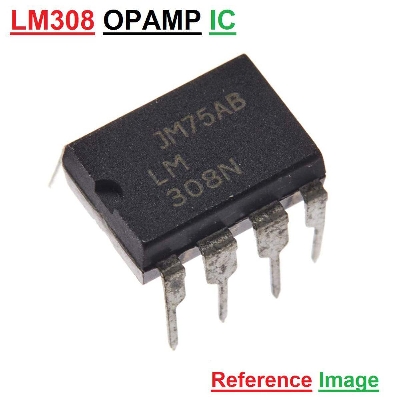 Picture of LM308 LM308P LM308N Operational Amplifier IC OPAMP Low Power Dual Operational Amplifiers LM 308 DIP 8 Pin Chip IC Electrical Circuitry & Parts