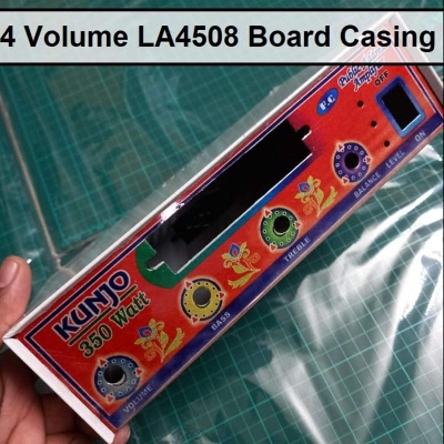 Picture of Professional Power Amplifier 4 Volume Base Tone LA4508 Circuit Board Audio Four Channel Circuit Casing Metal Box DIY Case
