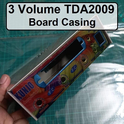 Picture of Professional Power Amplifier 3 Volume Base Tone TDA2009 Circuit Board Audio Three Channel Circuit Casing Metal Box DIY Case
