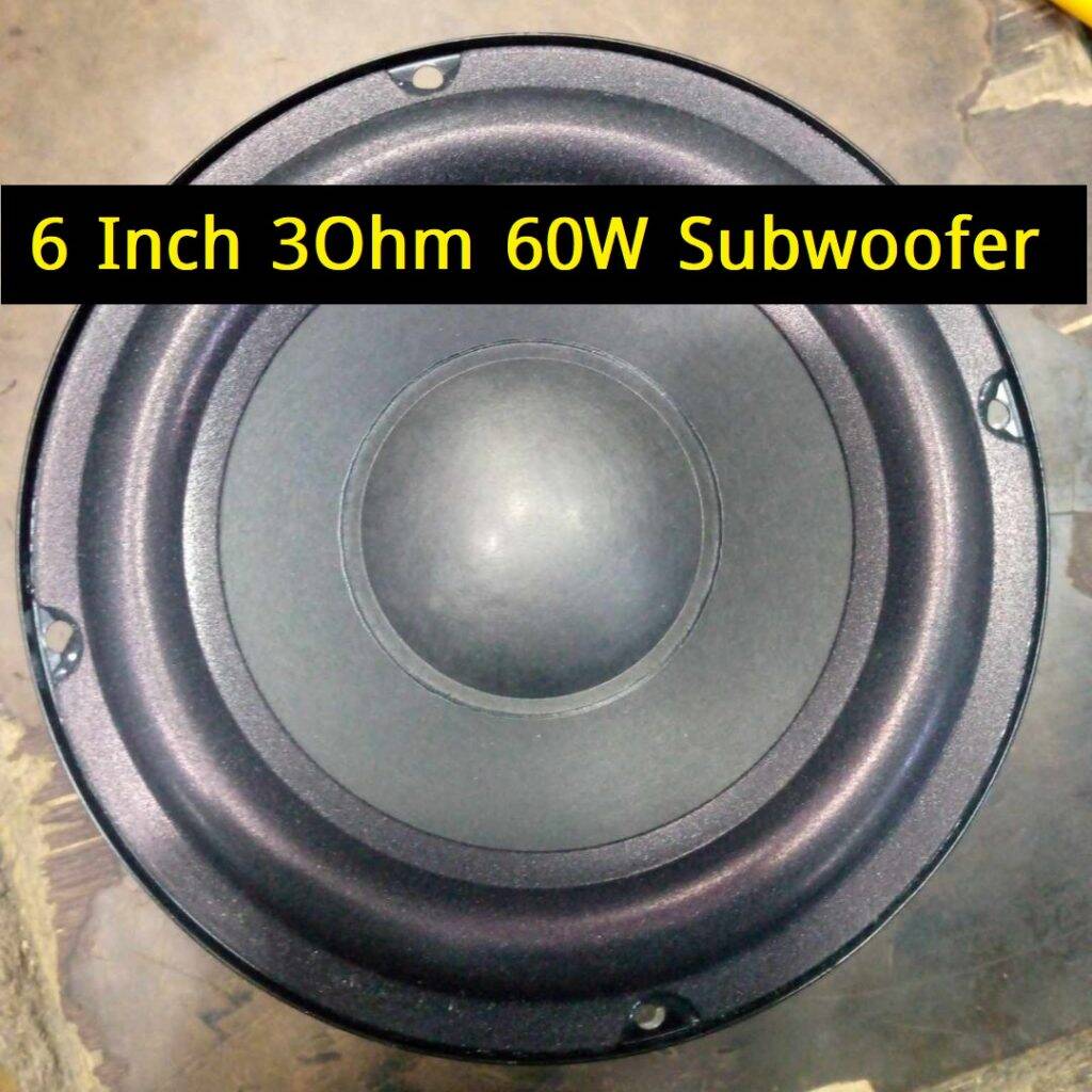 Picture of 6 Inch Heavy Ultra Sound Multimedia SubWoofer 6 Inch Speaker 3 Ohm 60W Speaker Audio Sub Woofer HiFi Deep Bass Speakers For Home Theater Loudspeaker Stereo Horn Amplifier