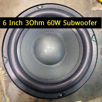 Picture of 6 Inch Heavy Ultra Sound Multimedia SubWoofer 6 Inch Speaker 3 Ohm 60W Speaker Audio Sub Woofer HiFi Deep Bass Speakers For Home Theater Loudspeaker Stereo Horn Amplifier