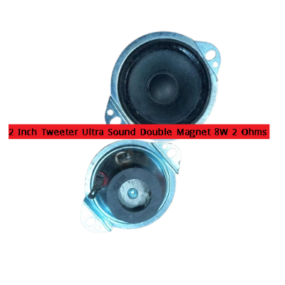 Picture of 2Pcs- 2 Inch Tweeter Ultra Sound Multimedia Double Magnet 2″ Inch 2 Ohms 8W Audio Speaker HiFi Deep For Home Theater Loudspeaker Horn Stereo Amplifier