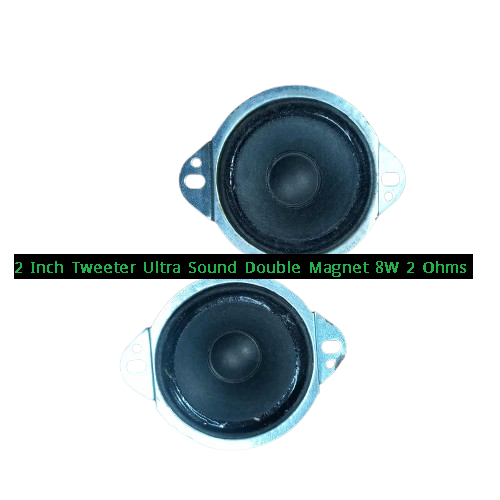 Picture of 2Pcs- 2 Inch Tweeter Ultra Sound Multimedia Double Magnet 2″ Inch 2 Ohms 8W Audio Speaker HiFi Deep For Home Theater Loudspeaker Horn Stereo Amplifier