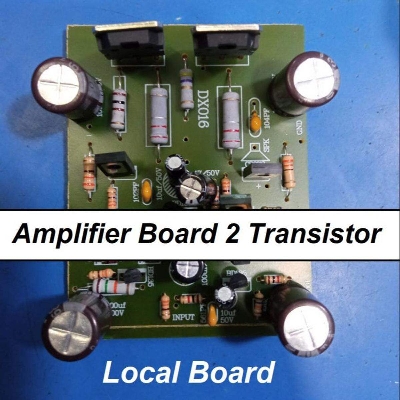 Picture of Amplifiers Board 2 Transistor Mono With IC Local Board For Amplifiers DIY Projects