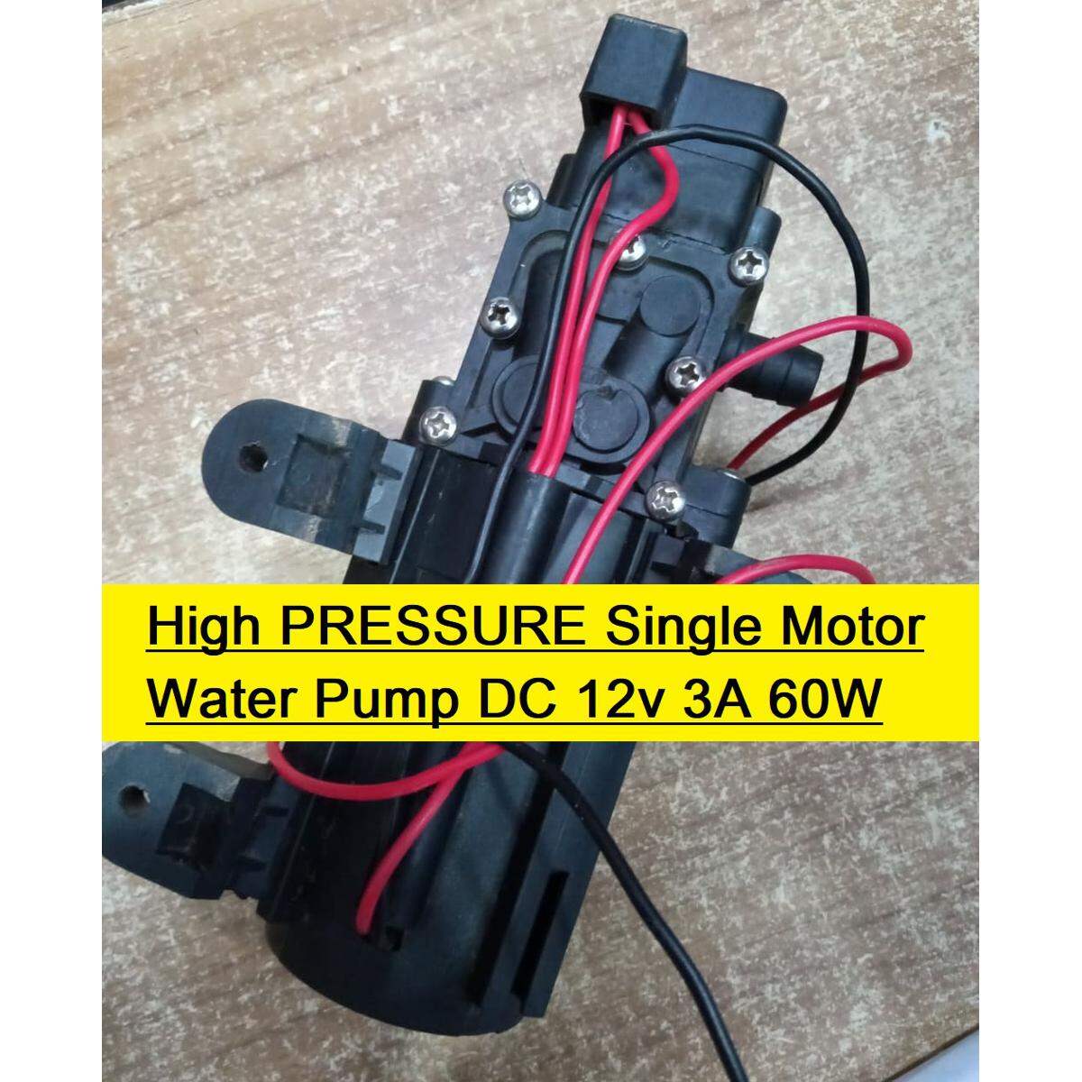 Picture of Heavy Duty Single Motor Water Pump DC 12v 3A 60W For Bike Car Washing Water Pump Garden Irrigation High Pressure Water Pump