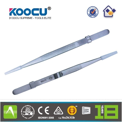 Picture of LOCK Tweezer ST-16 Tweezers Slide Lock Gem Stone Locking Tweezer Professional Straight Tweezers Stainless Steel Tweezer Tools