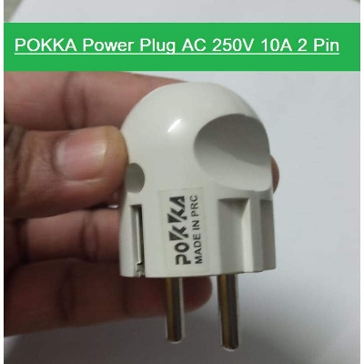 Picture of 2Pcs- PKKA Electrical Power Plug AC 250V 10A 16A 2 Pin Round European Standard EU Male Plug Power Adapter AC Power Connector Cable Cord Male Plug