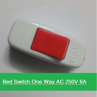 Picture of 2Pcs- Bed Switch One Way AC 250V 6A Brass Contact Bed Switch One Way For Electrical Devices LED Light Fan Switch - Multicolor