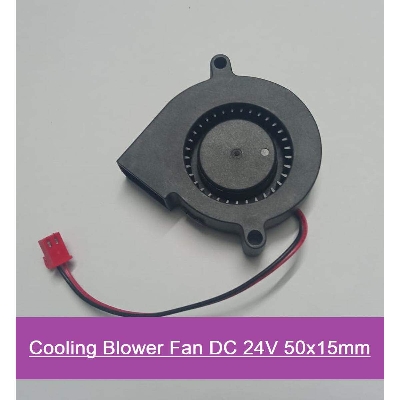 Picture of Cooling Blower Fan DC 24V 50x15mm Radial Turbine Blower Brushless Exhaust Fans 5015 With Short Cable & JST Connector For 3D Printer CNC Machine Blower Radial Cooling Fan