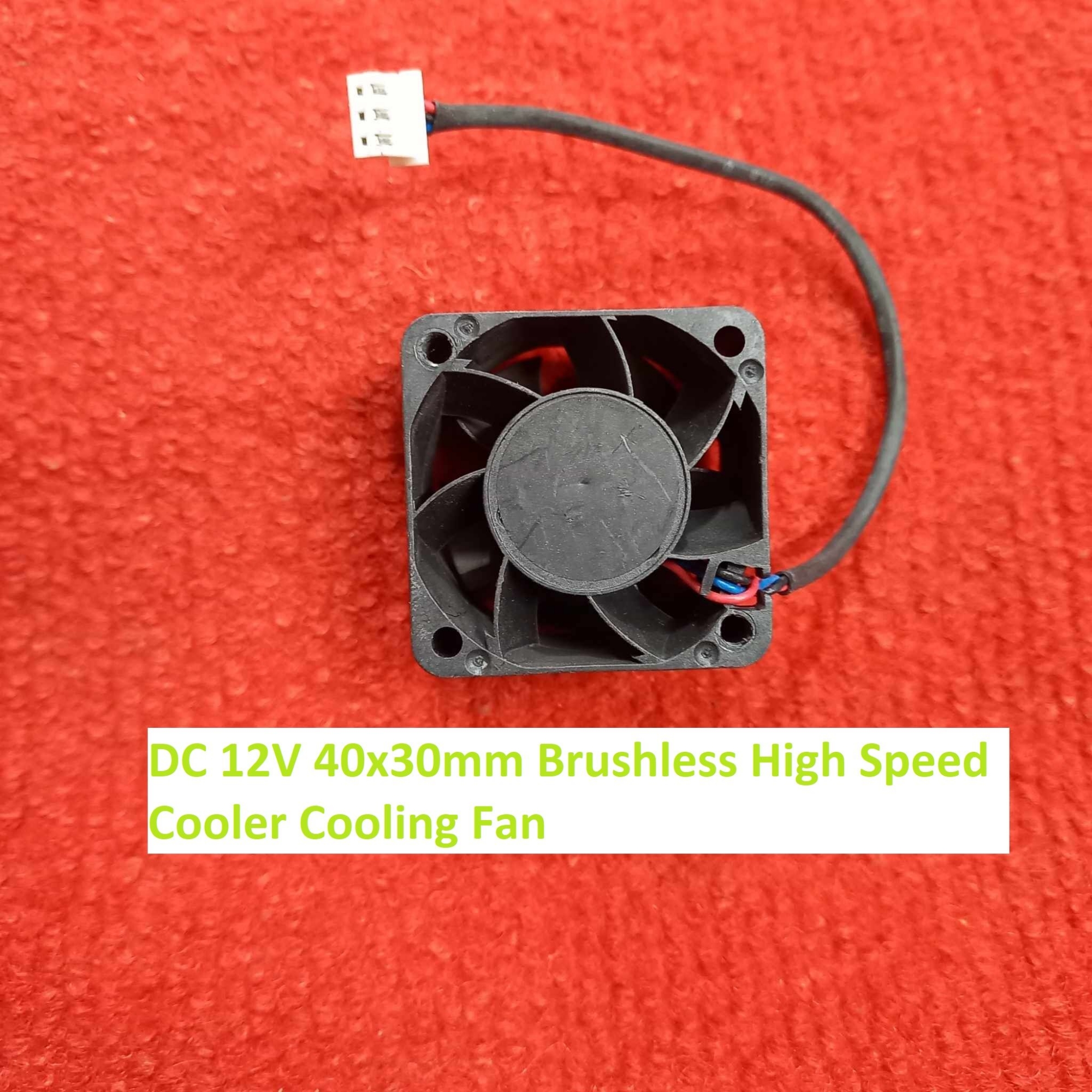 Picture of Cooling Fan DC 12V 40x30mm 4030 Brushless Heatsink Cooler Cooling Radiator Heat Dissipation Fan With Cable For Heat Controller 3D Printer CNC Machine
