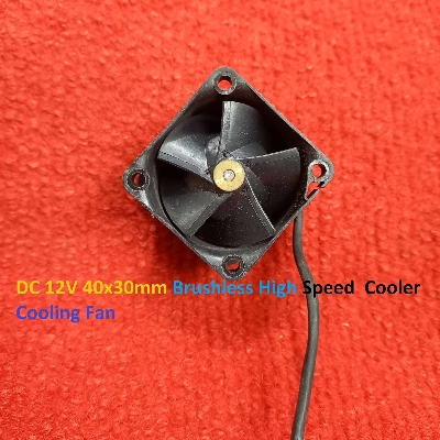 Picture of Cooling Fan DC 12V 40x30mm 4030 Brushless Heatsink Cooler Cooling Radiator Heat Dissipation Fan With Cable For Heat Controller 3D Printer CNC Machine
