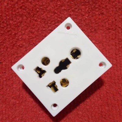 Picture of IPS UPS Stabilizer Computer Refrigerator Power Socket AC 250V 15A 6 Pole Combine Socket Universal Plug Socket 6 Pin Combine Switch Socket Electrical Wall Mount Gang Socket
