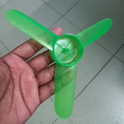 Picture of 3 Bla-de DC Motor Fan FAN Three Leaf Bla-de Diameter 150mm Shaft Diameter 4mm Plastic 3 Bla-de Fan For DIY Mini DC Fan DIY Accessories