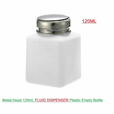 Picture of Metal Head 120mL Plastic Press Bottle For Soldering Repair Tools Solvent Pump Flux Liquid PCB Cleaner Thinner Bottle