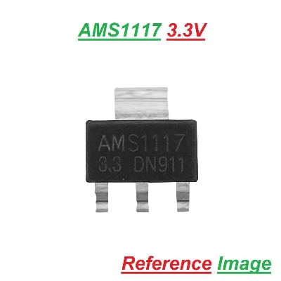 Picture of AMS1117 LM1117 1117 3.3V 1A SMD 4Pin SOT-223 Package Voltage Regulator IC DIY Electrical Circuitry & Parts