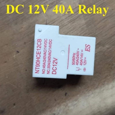 Picture of Bang Relay White 12V NT90HCE12CB DC12V 40A 250VAC 6 Pin Coil SPDT Power Relay 9012 PCB Mount Auto Universal T90 Power Relays DC 12V Relay Switches