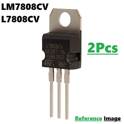 Picture of 2Pcs- A Class LM7808 L7808CV L7808 7808 8V 1.5A Voltage Regulator IC 3 Pin TO-220 Package Fixed 8V Positive Voltage Regulator IC Chip Electrical Circuitry & Parts