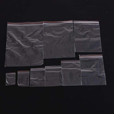 Picture of Zipper Lock Bag 100Pcs Size 4×5″ Inch 100x125mm Zip Lock Plastic Transparent Packet Zipper Poly Clear Plastic Bags Re-Useable Re-Sealable Packaging Bags For Cloth Food Gifts Jewelry Display Bag