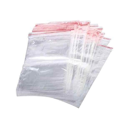 Picture of Zipper Lock Bag 100Pcs Size 3x4" Inch 75x100mm Zip Lock Plastic Transparent Packet Zipper Poly Clear Plastic Bags Re-Useable Re-Sealable Packaging Bags For Cloth Food Gifts Jewelry Display Bag