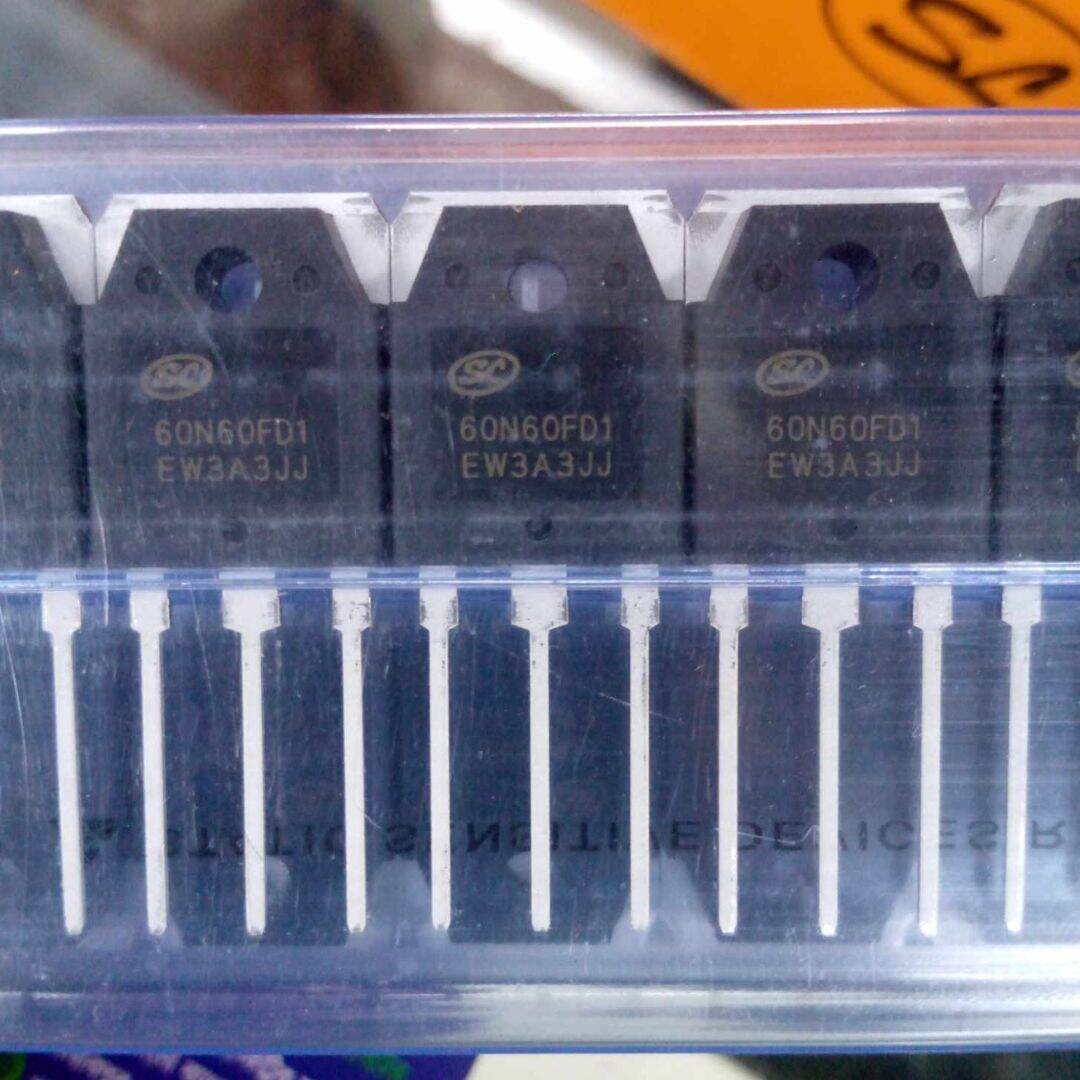 Picture of 60N60FD1 Orginal FGH60N60SFD FGH60N60 60N60FDI 60N60 6060 TO-247 600V 60A TO-247 IGBT Switching Power N Channel Transistor Mosfet 3 Pin Leads