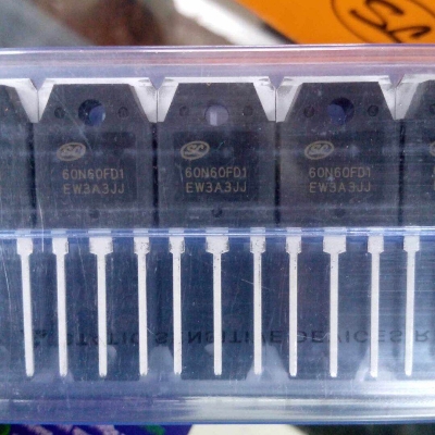 Picture of 60N60FD1 Orginal FGH60N60SFD FGH60N60 60N60FDI 60N60 6060 TO-247 600V 60A TO-247 IGBT Switching Power N Channel Transistor Mosfet 3 Pin Leads