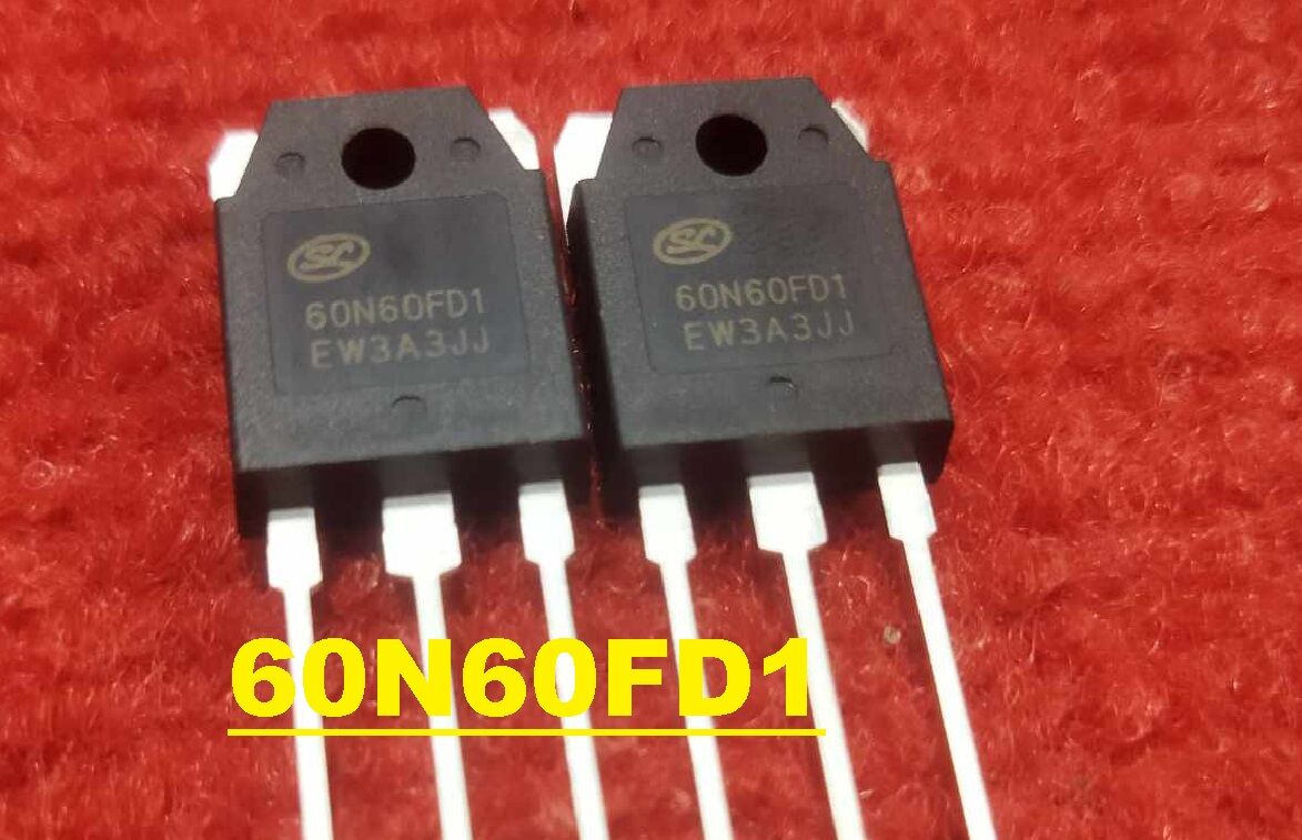 Picture of 60N60FD1 Orginal FGH60N60SFD FGH60N60 60N60FDI 60N60 6060 TO-247 600V 60A TO-247 IGBT Switching Power N Channel Transistor Mosfet 3 Pin Leads
