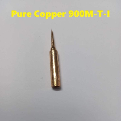 Picture of Pure Copper 900M-T-I Soldering Tip Bit Lead Free Soldering Iron Bits Replacement Pencil Soldering Solder Iron Tip For Soldering Station Tip