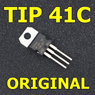 Picture of A Class TIP41C TIP41 TIP-41 TIP 41 NPN Transistor 100V 6A 65W 3 Pin General Purpose NPN Transistor TO-220 Epitaxial Silicon Power Transistor Electrical Circuitry & Parts