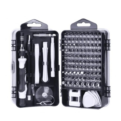 Picture of 115 In 1 Screw Drivers Screwdriver Set 115 In 1 Tool Kit Professional Precision Stainless Steel Screwdriver Repair Tool Magnetic Driver For Cellphone Computer Tablet PC Laptop Watch Electronic Repair Tool Kit