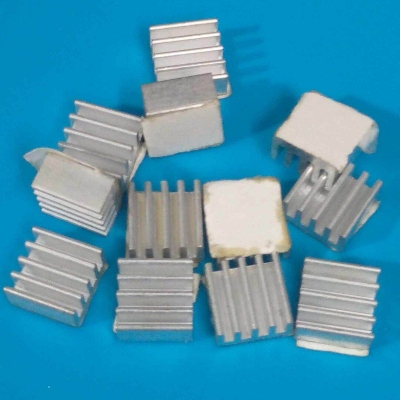 Picture of 10Pcs - Aluminum Heat Sink 9x9x5mm Heatsink Module For LED IC UPS IPS MOSFET Transistor Semiconductor Devices IC