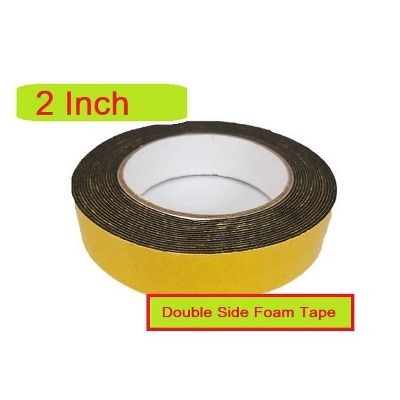 Picture of Foam Tape Black 2″ Inch 50mm Double Side Foam Gum Tape Both Side Gum Foam Tape Heavy Duty Double Sided Gum Foam Tape Black Color