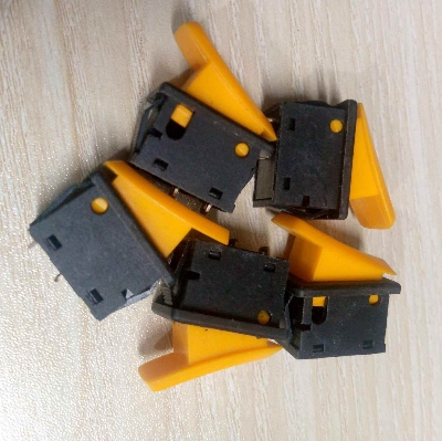 Picture of 5Pcs Yellow Cap Horn Switch DC 12V 10A 24V 5A 2 Pin Momentary Push Button Horn Switch On Off SPST Universal Push Switch For Car Trucks ATV Bus Motorcycles E-Bike Bike Auto Horn Switch