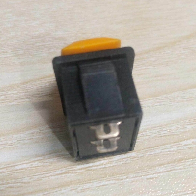 Picture of 5Pcs Yellow Cap Horn Switch DC 12V 10A 24V 5A 2 Pin Momentary Push Button Horn Switch On Off SPST Universal Push Switch For Car Trucks ATV Bus Motorcycles E-Bike Bike Auto Horn Switch