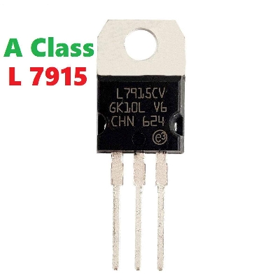 Picture of 2Pcs- A Class LM7915 L7915CV L7915 7915 15V 1.5A Voltage Regulator IC 3 Pin TO-220 Package Fixed -15V Negative Voltage Regulator IC Chip Electrical Circuitry & Parts