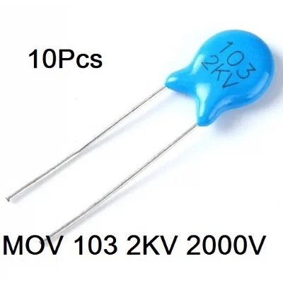 Picture of 10Pcs MOV 103 2KV 2000V Metal Oxide Varistor 10000pF 10nF ZOV