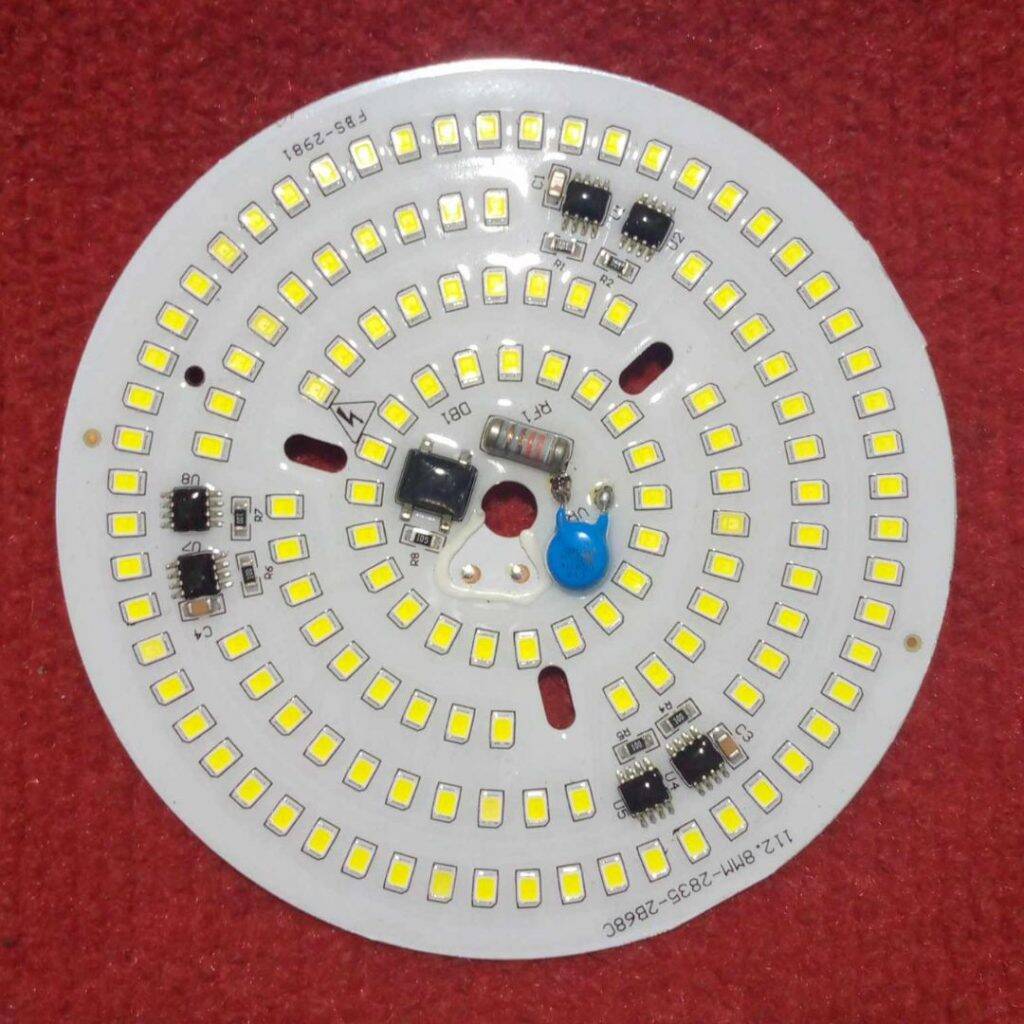Picture of Waterproof Round WHITE 50W DIRECT AC 220V 50Watt LED Light Bulbs 112mm 96Pcs White SMD LED Light Board 220V SMD LED Light Plate SMD LED Light 50W With MOV