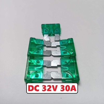 Picture of 5Pcs- Fast Blow Type DC 32V 30A ATO ATS ATC Blade Fuses Size 19x19x5mm Fast Acting Fuse 30 Amp Car Boat Truck Automotive Spare Electrical Circuitry & Parts