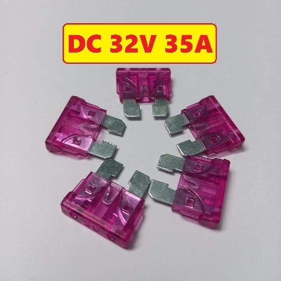 Picture of 5Pcs- Fast Blow Type DC 32V 35A ATO ATS ATC Blade Fuses Size 19x19x5mm Fast Acting Fuse 35 Amp Car Boat Truck Automotive Spare Electrical Circuitry & Parts