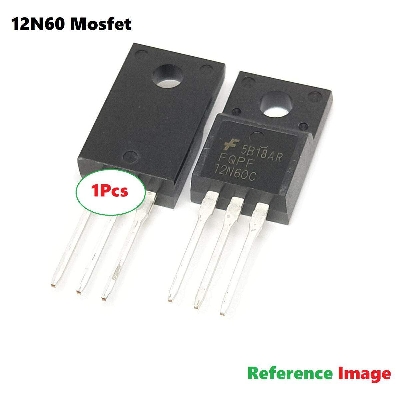 Picture of FQPF12N60C FQPF12N60 F12NK60Z PTA12N60 12N60C 12N60 1260 600V 12A MOSFET IC TO-220 Package FQPF 12N60 MOS Field Effect Transistor Electrical Circuitry & Parts