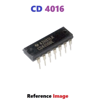 Picture of 2Pcs- Chinese CD4016 IC CD 4016 DIP 14 Pin IC Electrical Circuitry & Parts