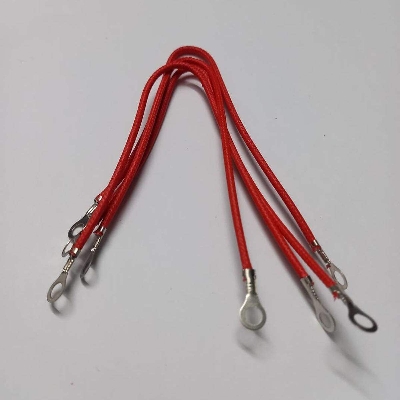 Picture of 3Pcs Battery Cables With Terminals 4 AWG Battery Cables 7.5″ Inch 190mm Long Inverter Cables Lugs For Car Marine Solar Positive RED Wire Cable