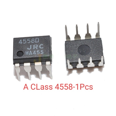 Picture of DIP OPAMP Integrated Circuit 4558 4558D JRC4558 JRC4558D Operational Amplifier Chip IC Dual Audio High Gain 8Pin DIP Electrical Circuitry & Parts