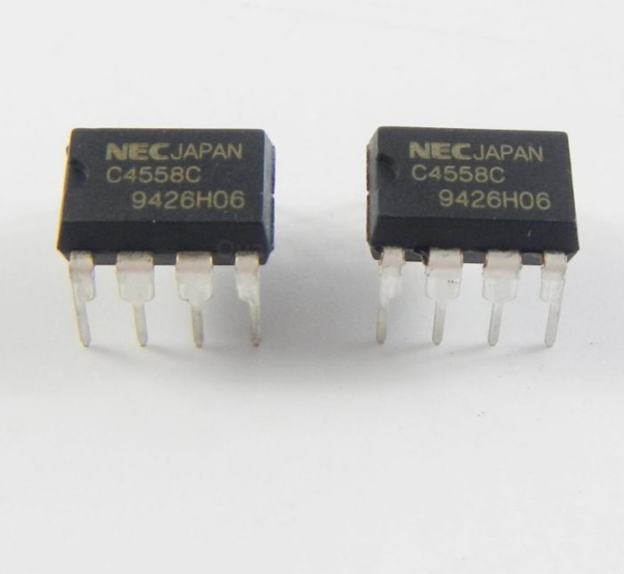 Picture of DIP OPAMP Integrated Circuit 4558 4558D JRC4558 JRC4558D Operational Amplifier Chip IC Dual Audio High Gain 8Pin DIP Electrical Circuitry & Parts
