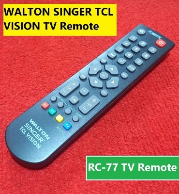 Picture of RC-77 TV Remote Control RC-77 TV Remote Controller LED TV Remote For Wal-ton TV Remote TC-L Vis-ion Sin-ger TV Remote Wal-ton RC 77 TV Remote Universal TV Remote