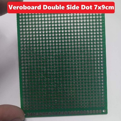 Picture of Veroboard Double Side Dot 7x9cm Glass Fiber Stripboard PCB Printed Circuit Board Project Board For Prototyping Weld Soldering Arduino DIY