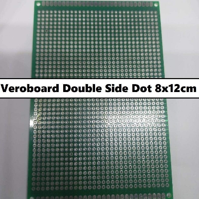 Picture of Veroboard Double Side Dot 8x12cm Glass Fiber Stripboard PCB Printed Circuit Board Project Board For Prototyping Weld Soldering Arduino DIY Electrical Circuitry & Parts
