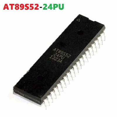 Picture of A Class AT89S52 AT89C52 8952 40-Pin 24MHz 8kb 8-bit Microchip Electrical Circuitry & Parts 2 Pin Leads